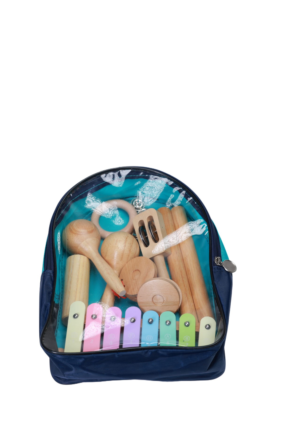 7 Pieces Children's Gift Percussion Music Instrument Kit